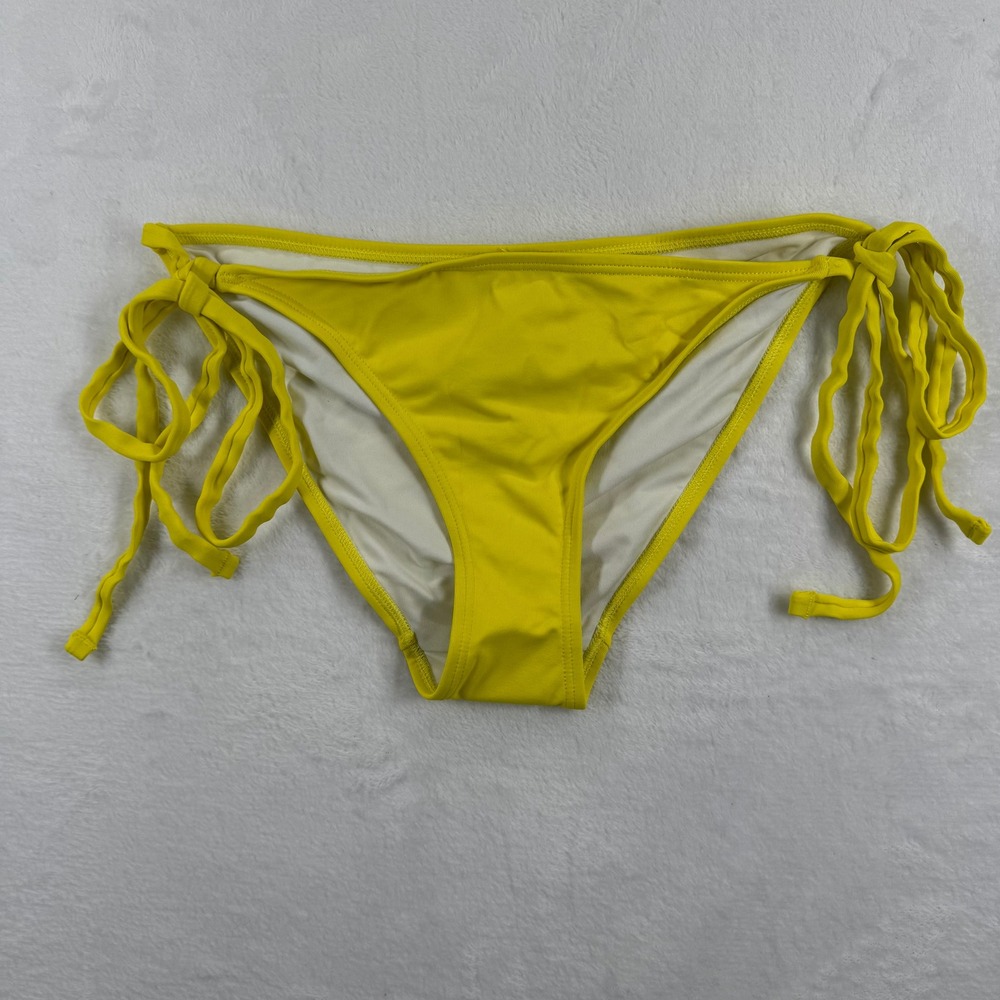 Fredericks of Hollywood Blazing Yellow Cheeky Bikini Bottom Tie Side 1X